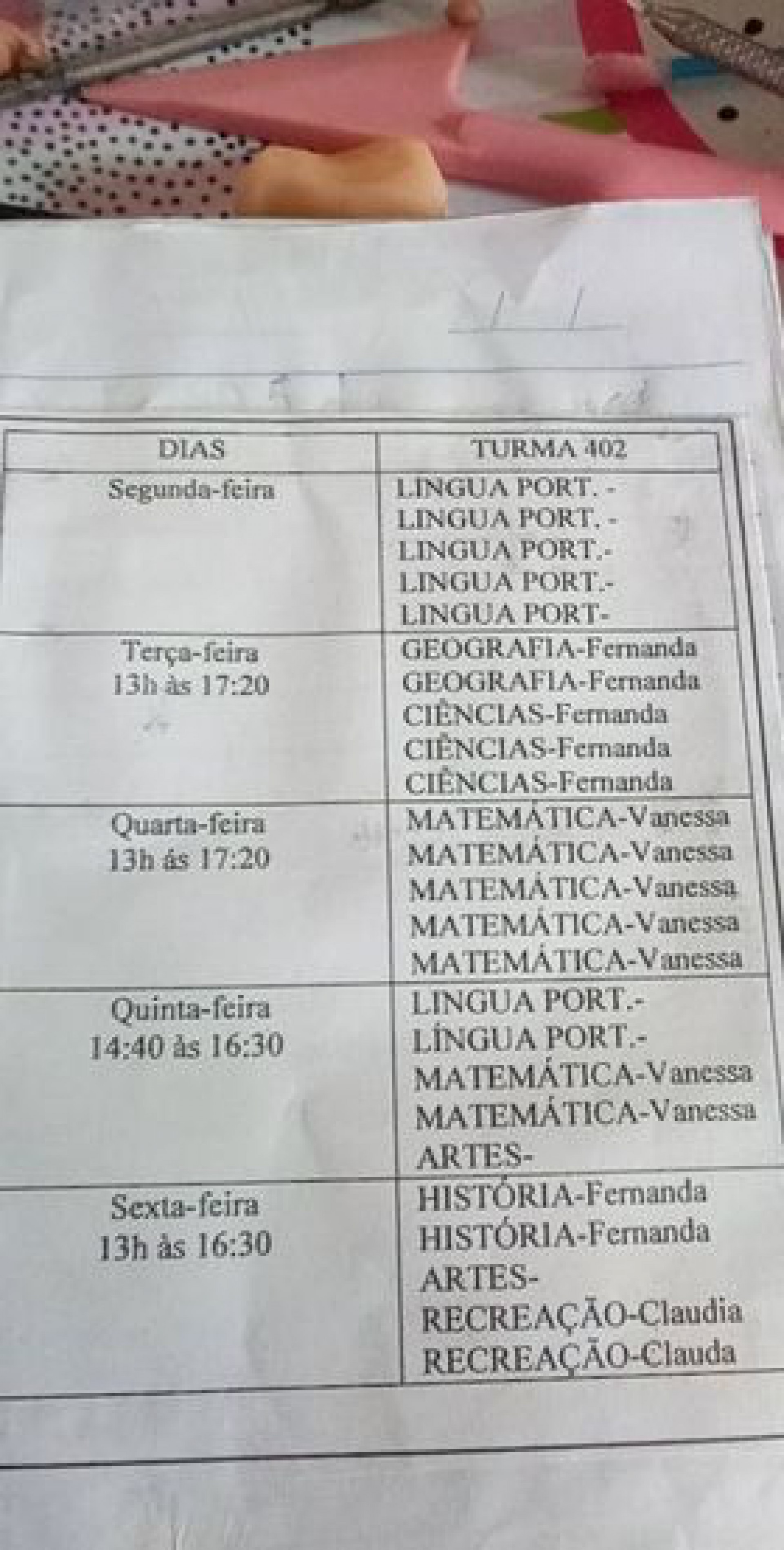 Segundo a m&atilde;e, n&atilde;o &eacute; apenas a turma de seu filho que est&aacute; com falta de professores: Renata afirma que uma turma do 5&ordm; ano est&aacute; sem professor de educa&ccedil;&atilde;o f&iacute;sica, e outra, que n&atilde;o sabe informar, n&atilde;o tem docente de recrea&ccedil;&atilde;o - Ludmila Lopes (RC24H)