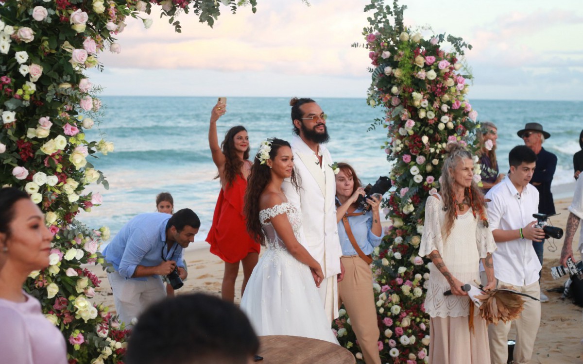 Lais Ribeiro e Joakim Noah se casam em Trancoso - Dilson Silva / Agnews