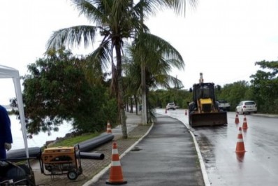 Ciclovia da Orla da Lagoa é interditada para ampliação do abastecimento de água em Saquarema