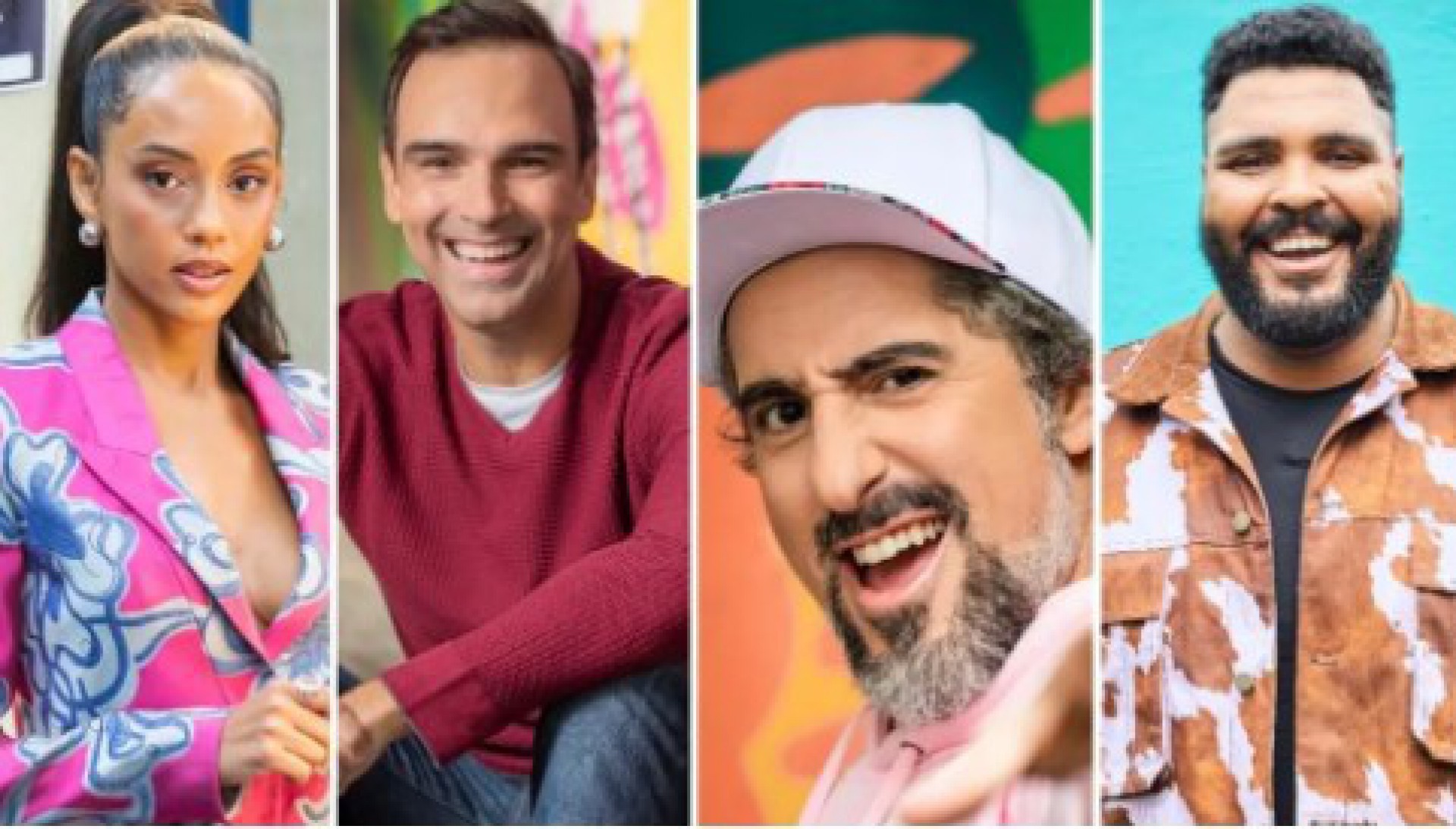 Taís Araujo, Tadeu Schmidt, Marcos Mion e Paulo Vieira vão apresentar o 'Criança Esperança' - Divulgação/Globo