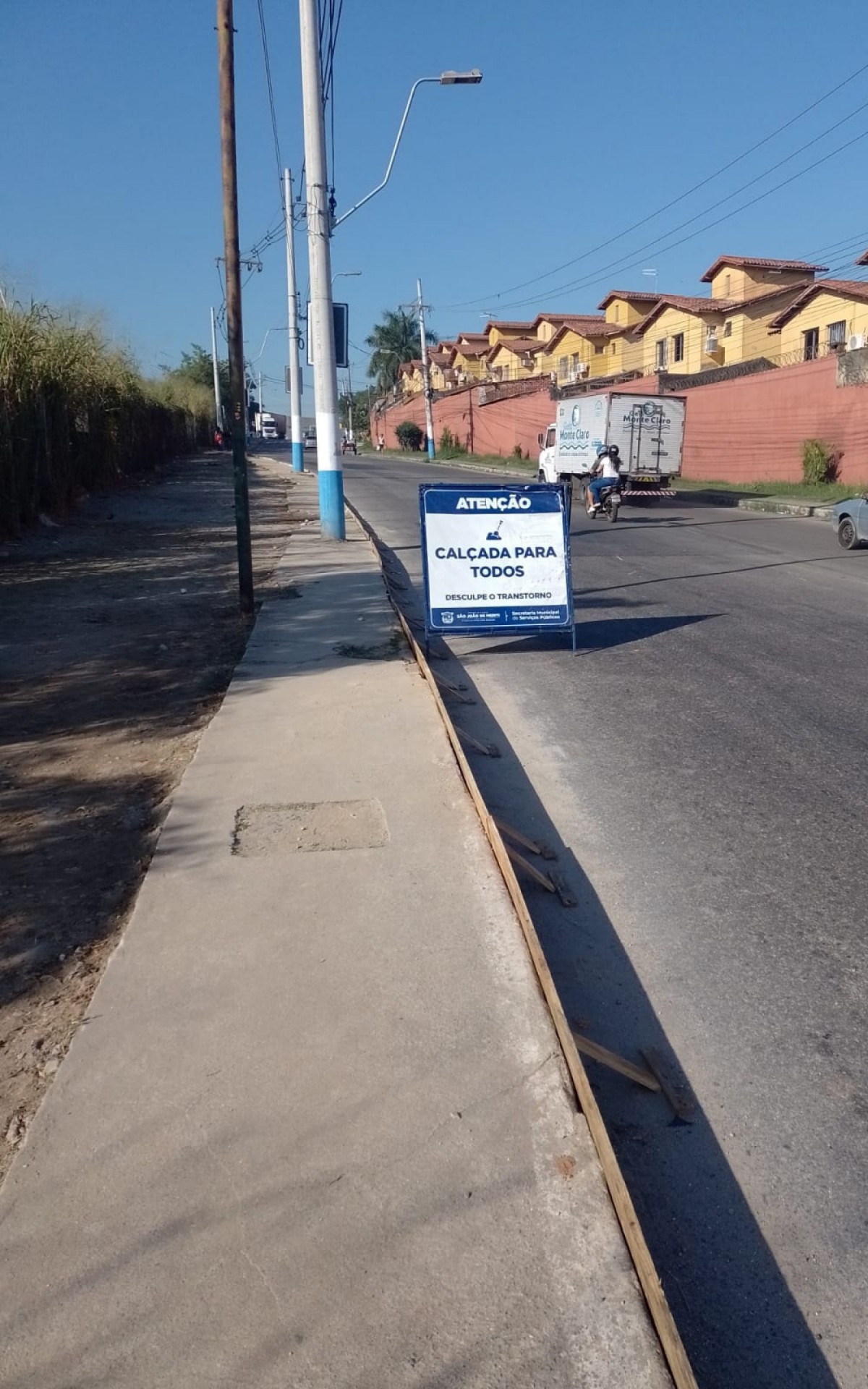O projeto Cal&ccedil;ada para Todos chegou na Venda Velha 