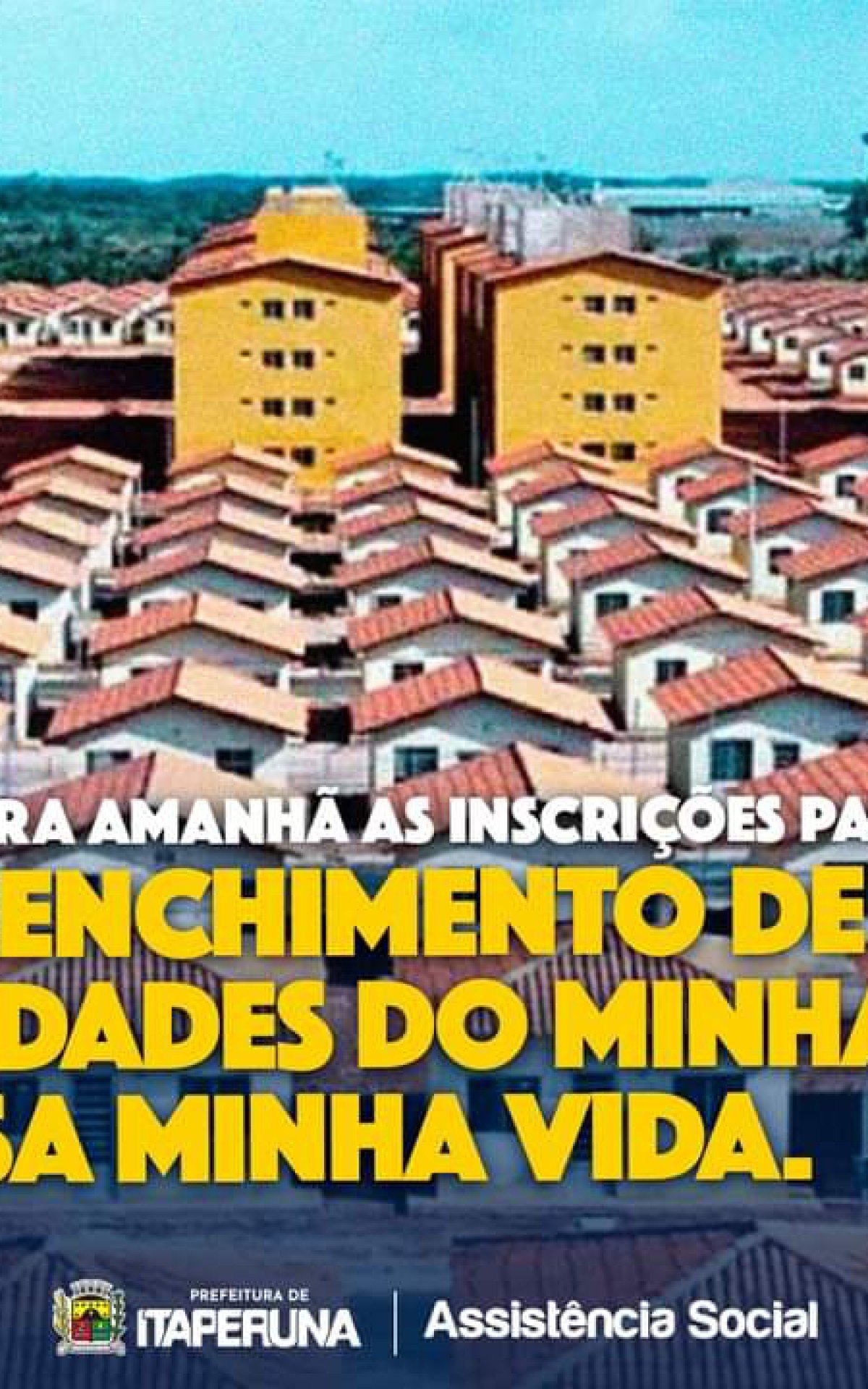 Programa “Minha Casa, Minha Vida”, não está fazendo cadastro em Barra de  São Francisco