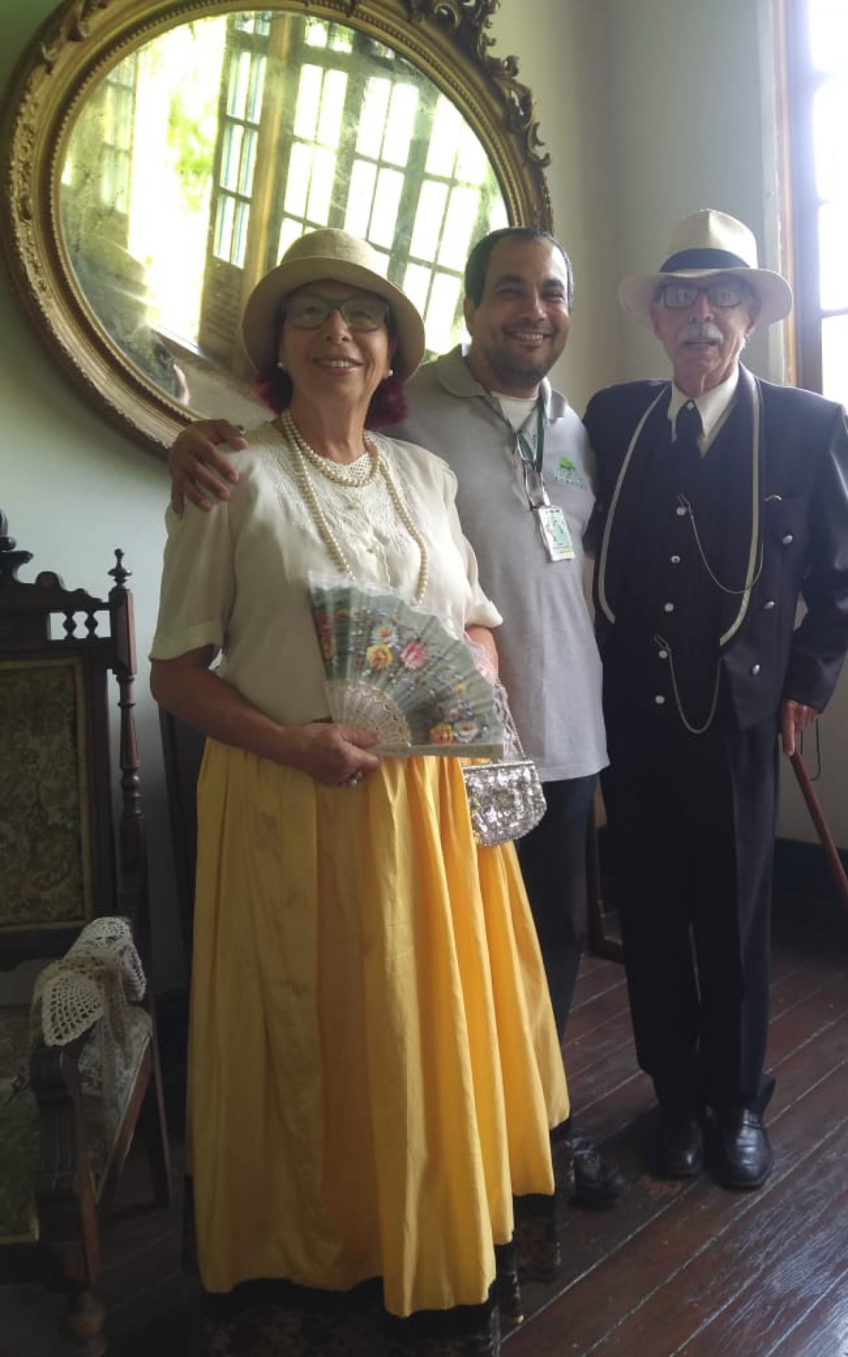 Personagens de &eacute;poca fazem parte da visita ao sobrado hist&oacute;rico