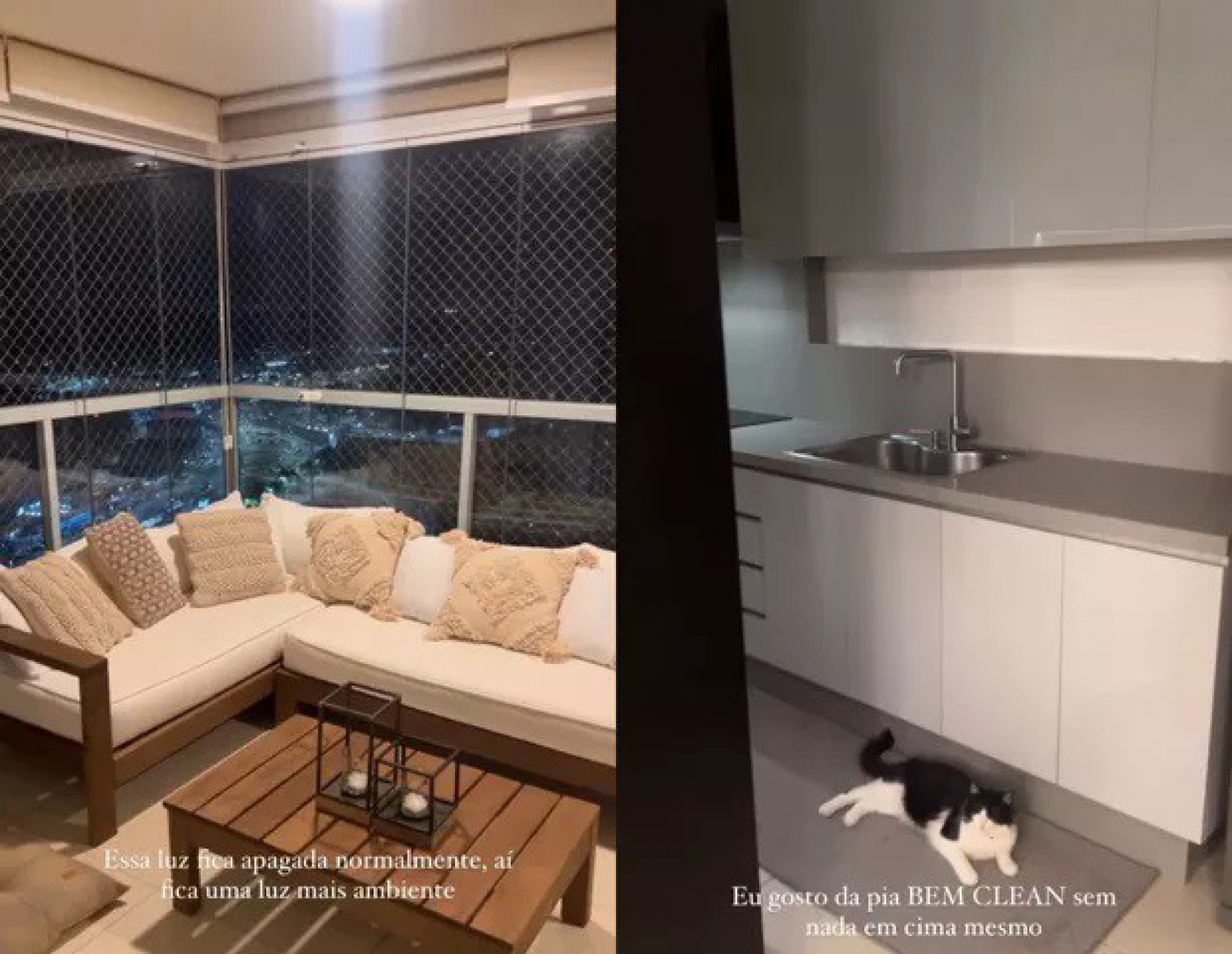 Registros do apartamento de Maria Lina - Reprodução / Instagram