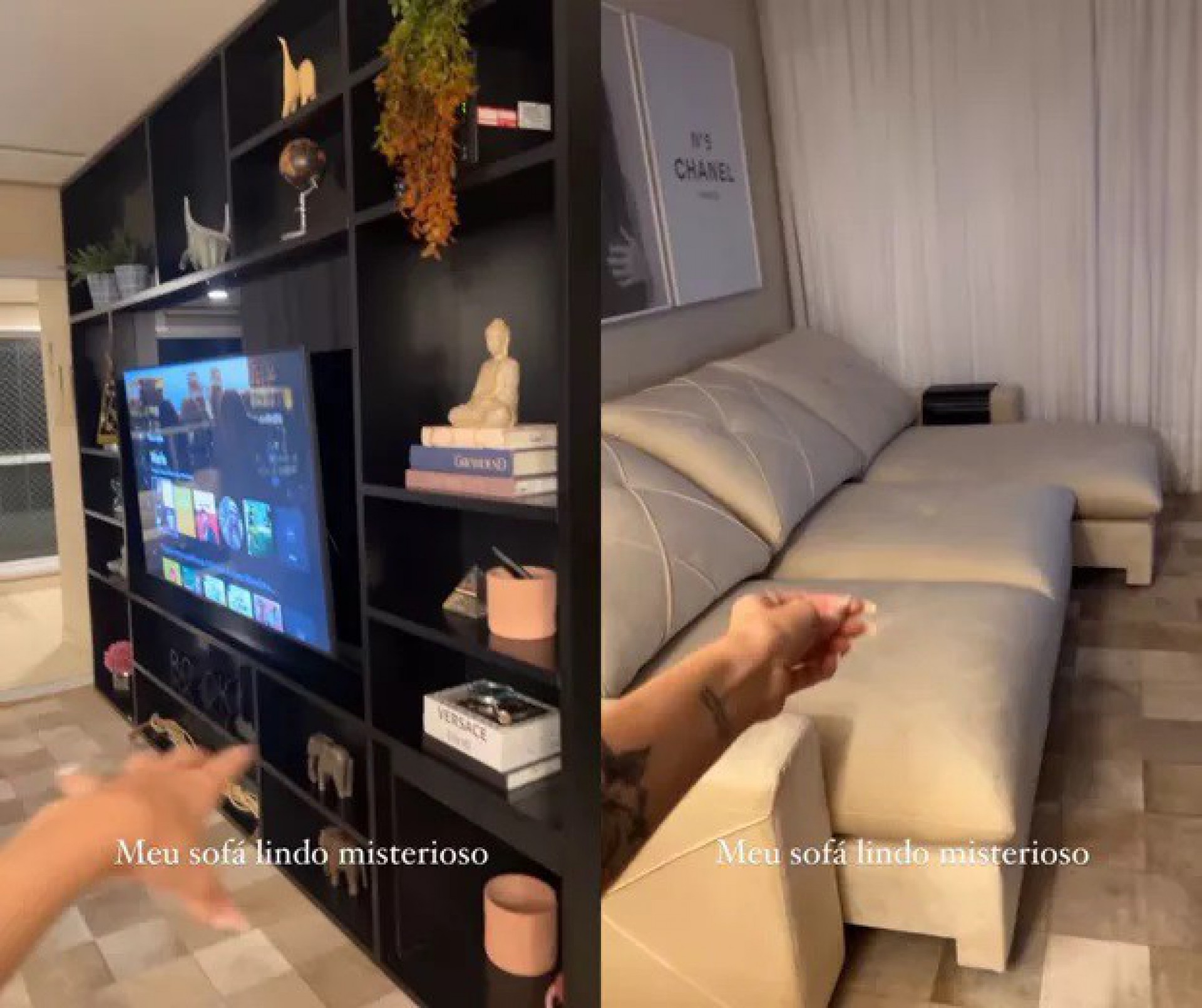 Registros do apartamento de Maria Lina - Reprodução / Instagram