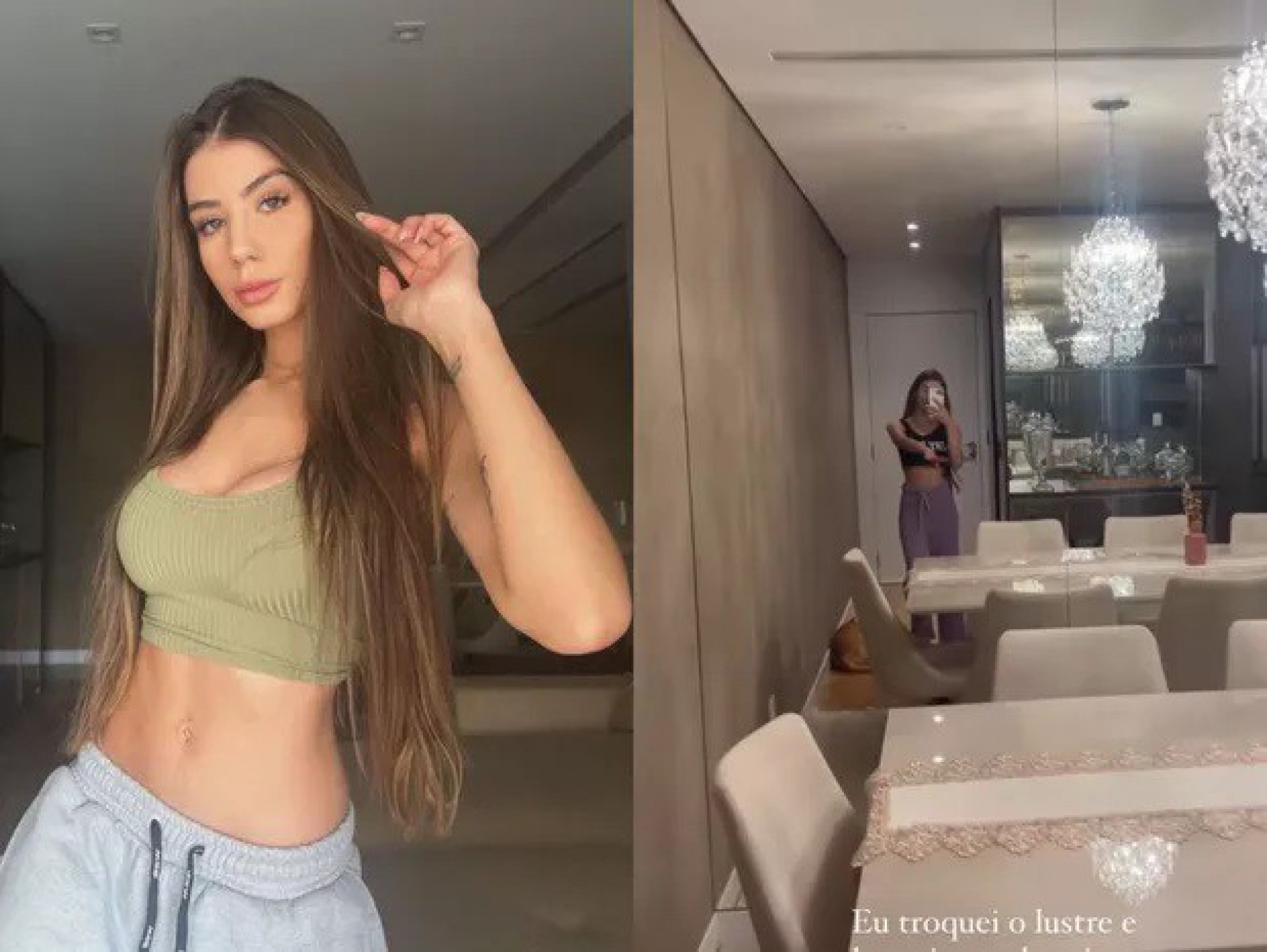 Maria Lina mostra detalhes de seu apartamento na web - Reprodução / Instagram