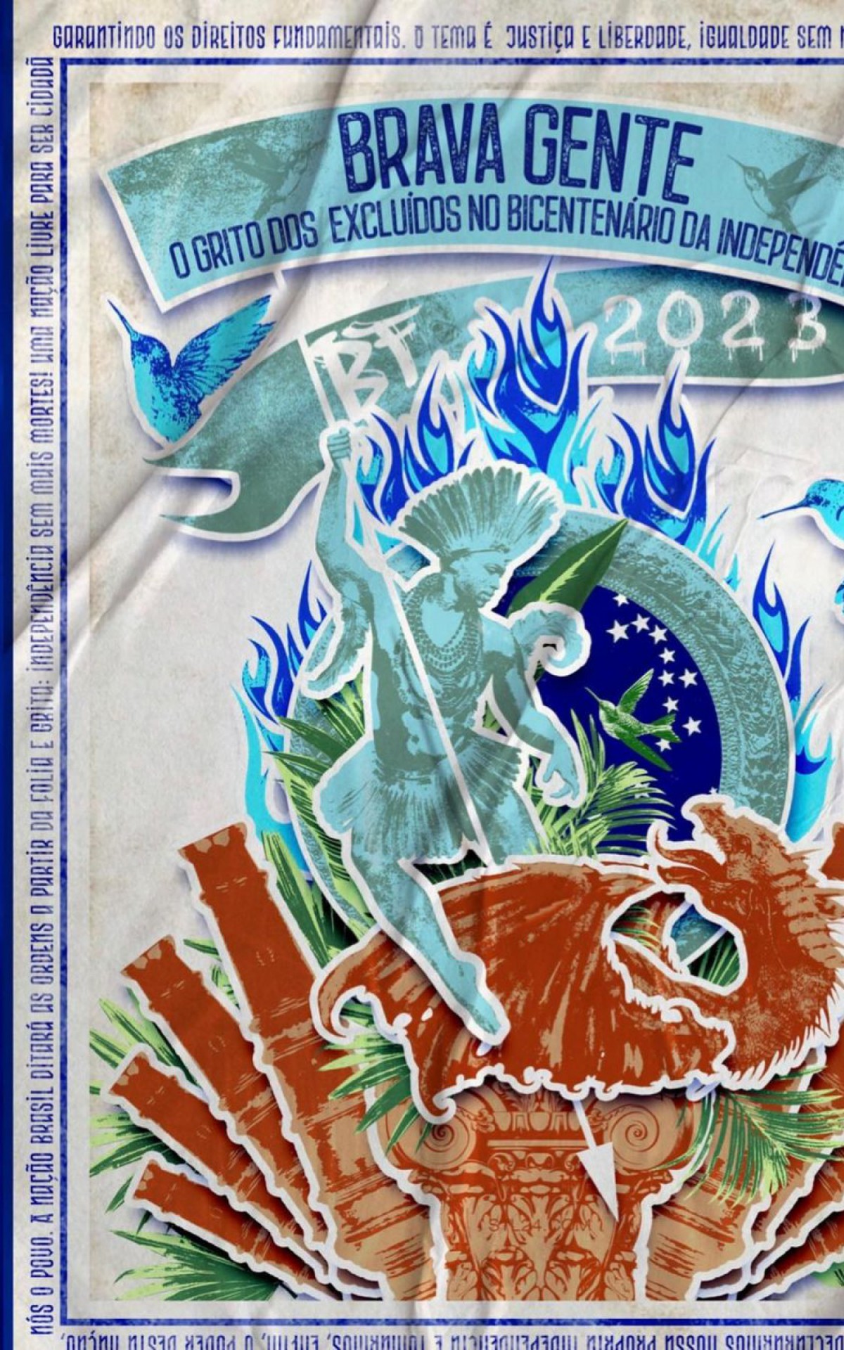 Beija-Flor quer defender um novo dia da Independ&ecirc;ncia para o Brasil no enredo "Brava Gente! O grito dos exclu&iacute;dos no bicenten&aacute;rio da Independ&ecirc;ncia"