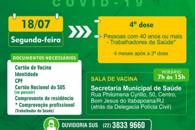 Saúde municipal mantém prioridade nas ações contra coronavirus, com vacinação intensificada