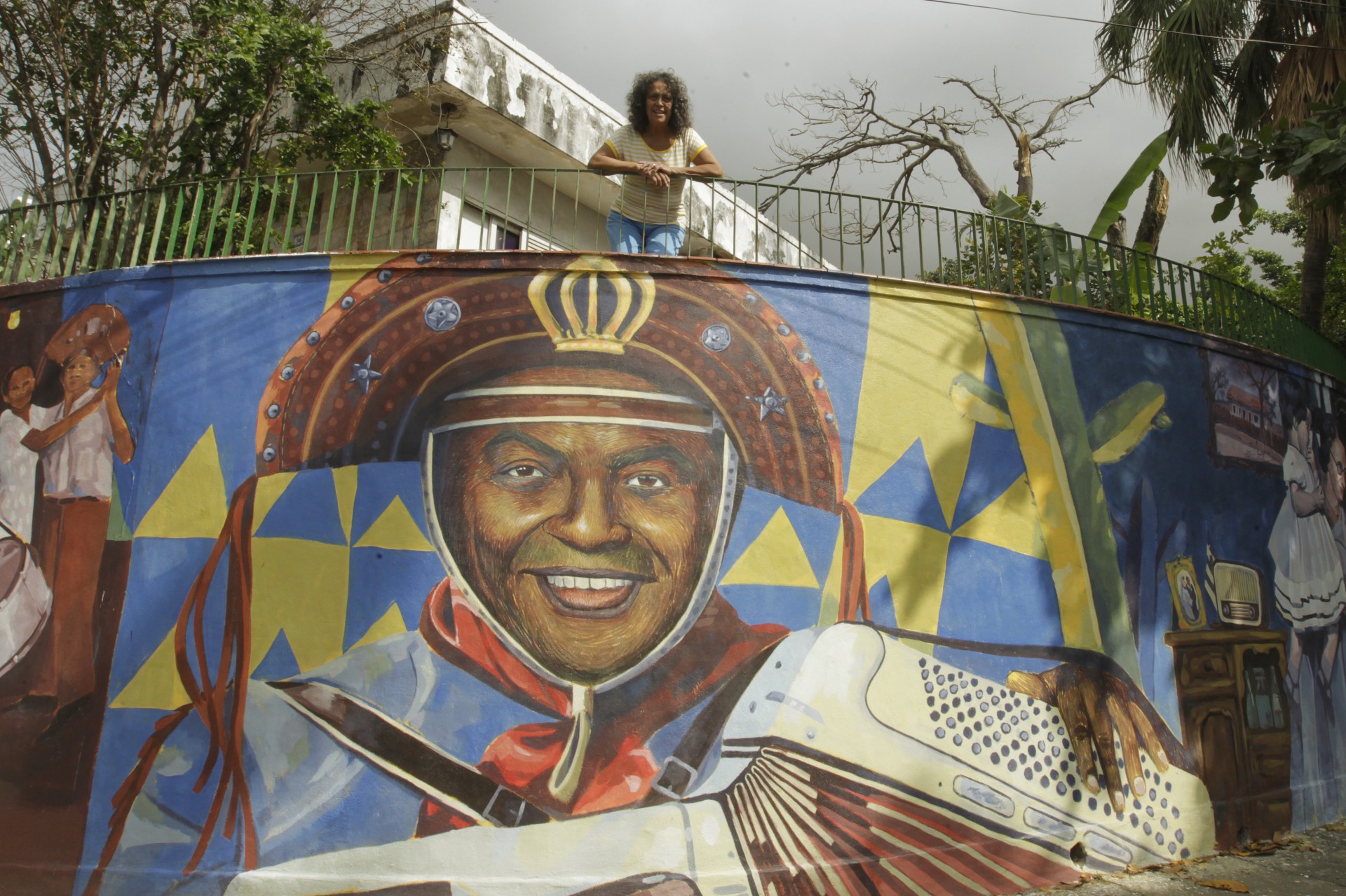 Homenagem ao Luiz Gonzaga na rua onde ele morou no Cachambi - Reginaldo Pimenta / Agencia O Dia