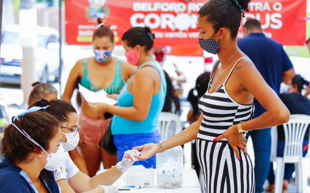 O munic&iacute;pio de Beford Roxo est&aacute; realizando testes r&aacute;pidos da Covid-19