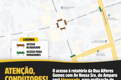 Prefeitura realiza interdições no trânsito do Centro de Maricá