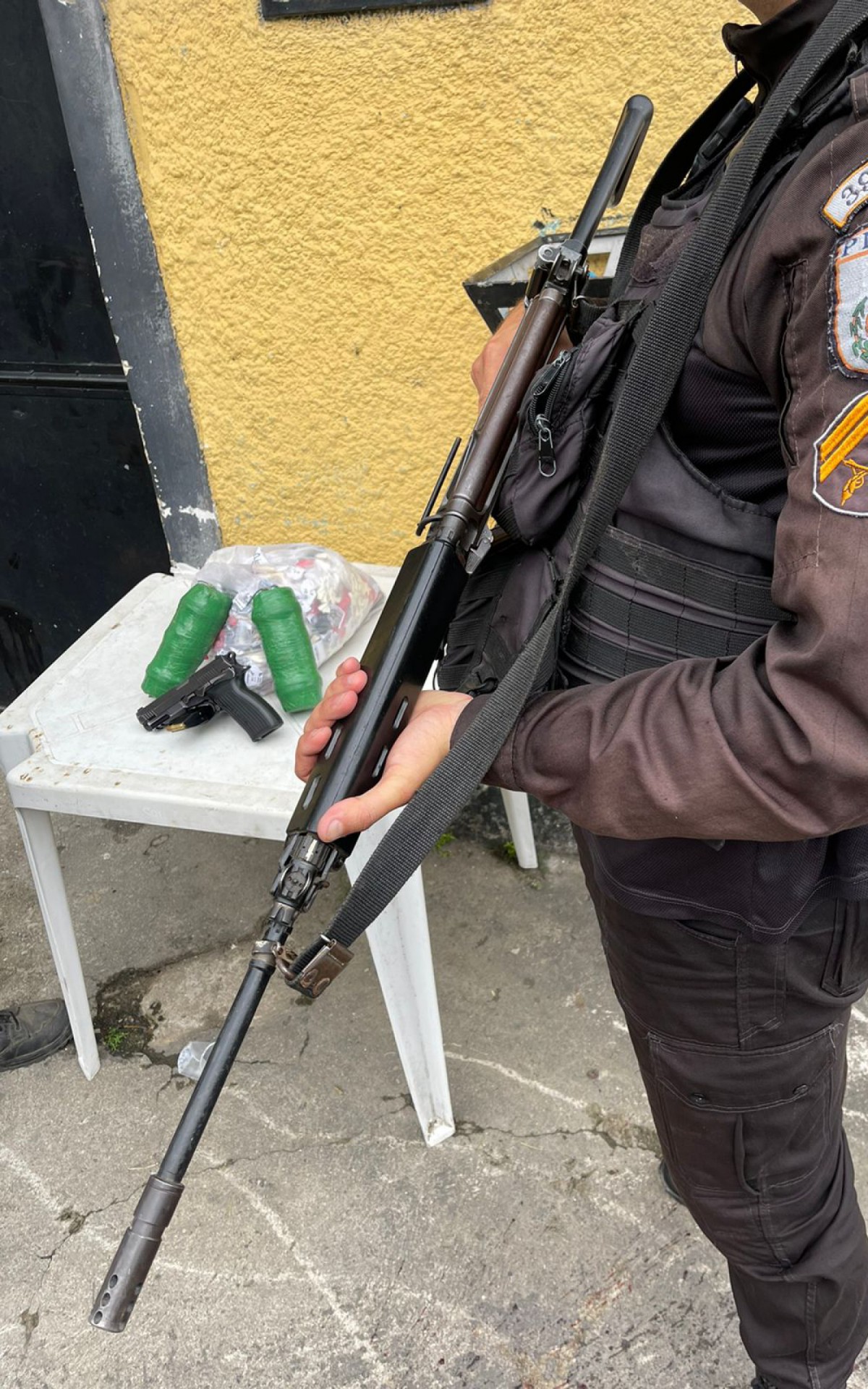 Os policiais militares do 39&ordm; BPM foram atacados na a&ccedil;&atilde;o no Centro