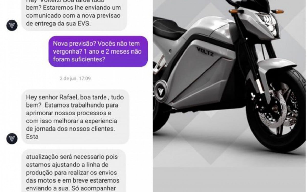 Motos VOLTZ EVS 2022 no Brasil