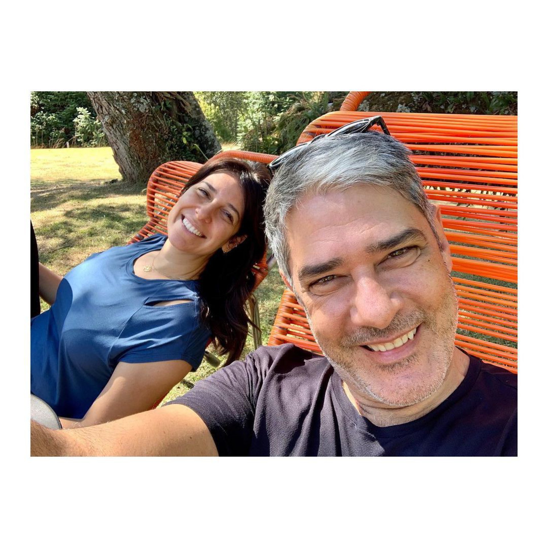 William Bonner e Natasha Dantas testaram positivo para Covid-19 - Reprodução/Instagram 