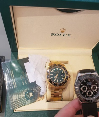 Relógios de luxo  na operação da PF para apurar suspeita de fraudes - Divulgação/PF