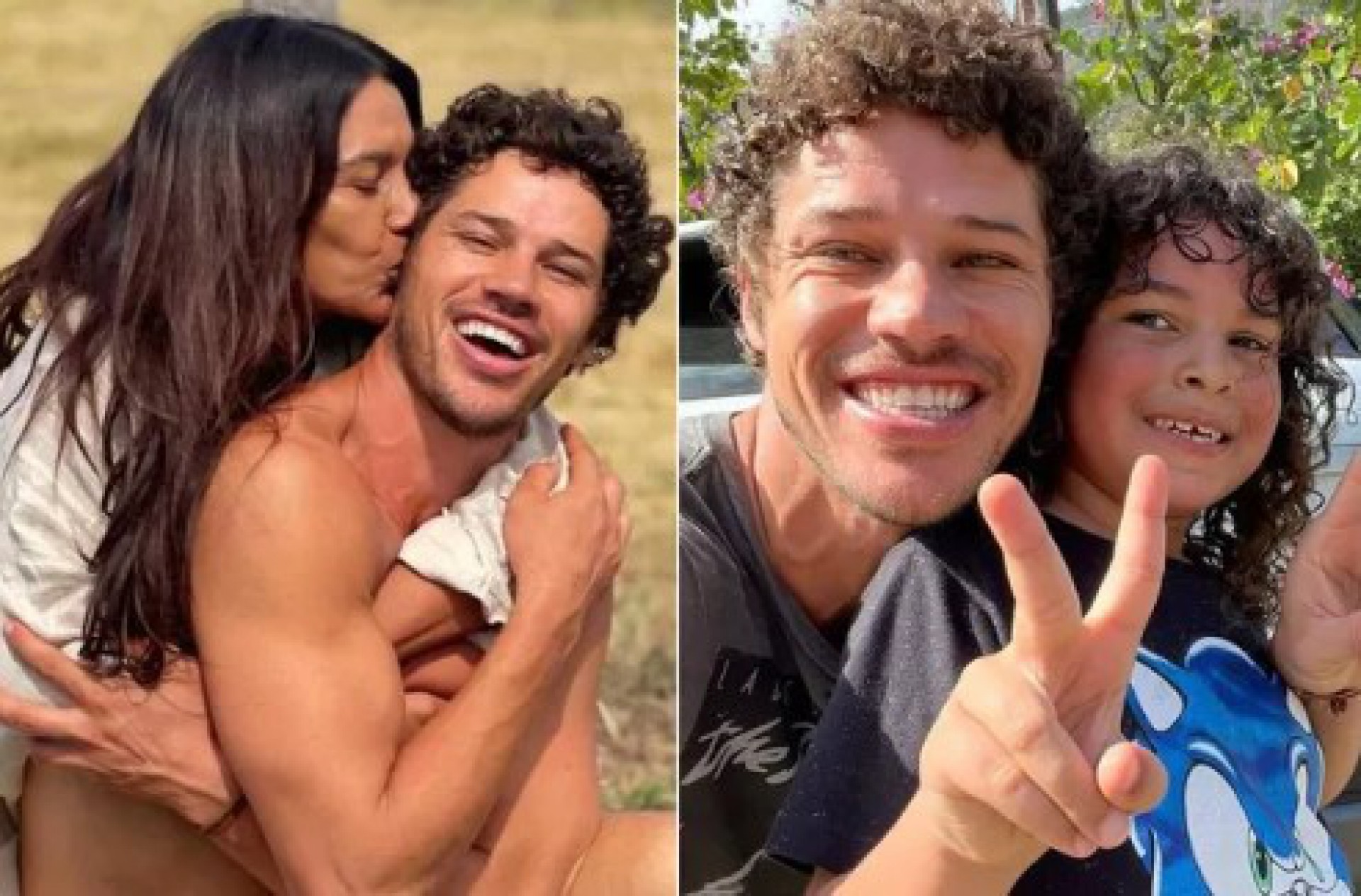 Dira Paes se derrete em foto de José Loreto e seu filho Martim - Reprodução/Instagram