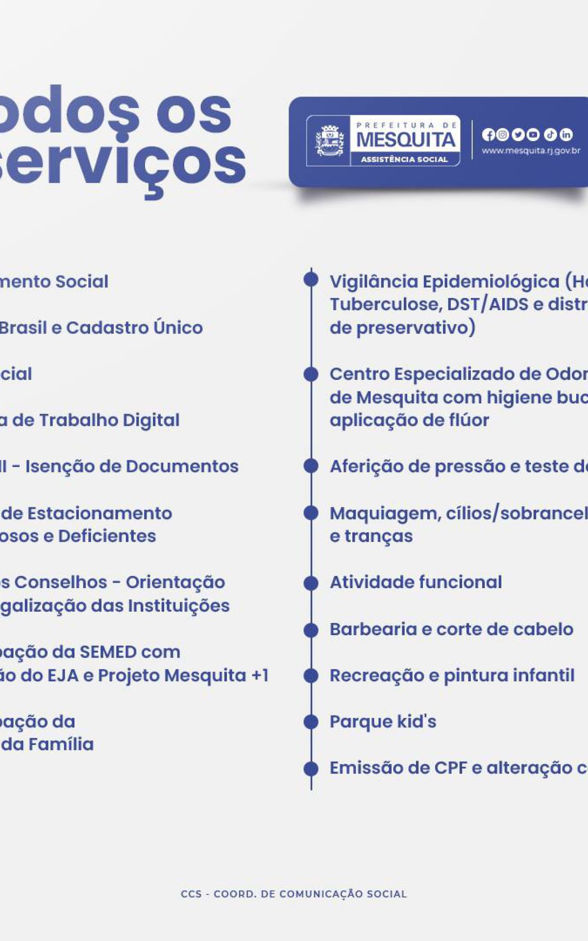 Servi&ccedil;os Mesquita em A&ccedil;&atilde;o Banco de Areia
