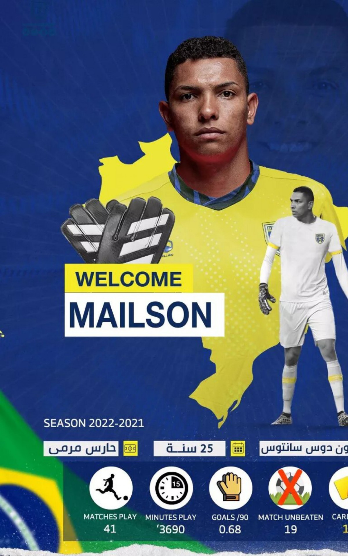 Goleiro Mailson &eacute; anunciado por clube &aacute;rabe