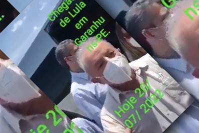 É falso que Lula tenha sido recebido aos gritos de 'ladrão' e com vaias em Garanhuns, como afirma post