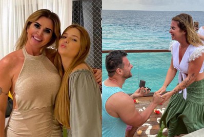 Viih Tube mostra pedido de casamento da mãe nas Maldivas: 'O amor é lindo'