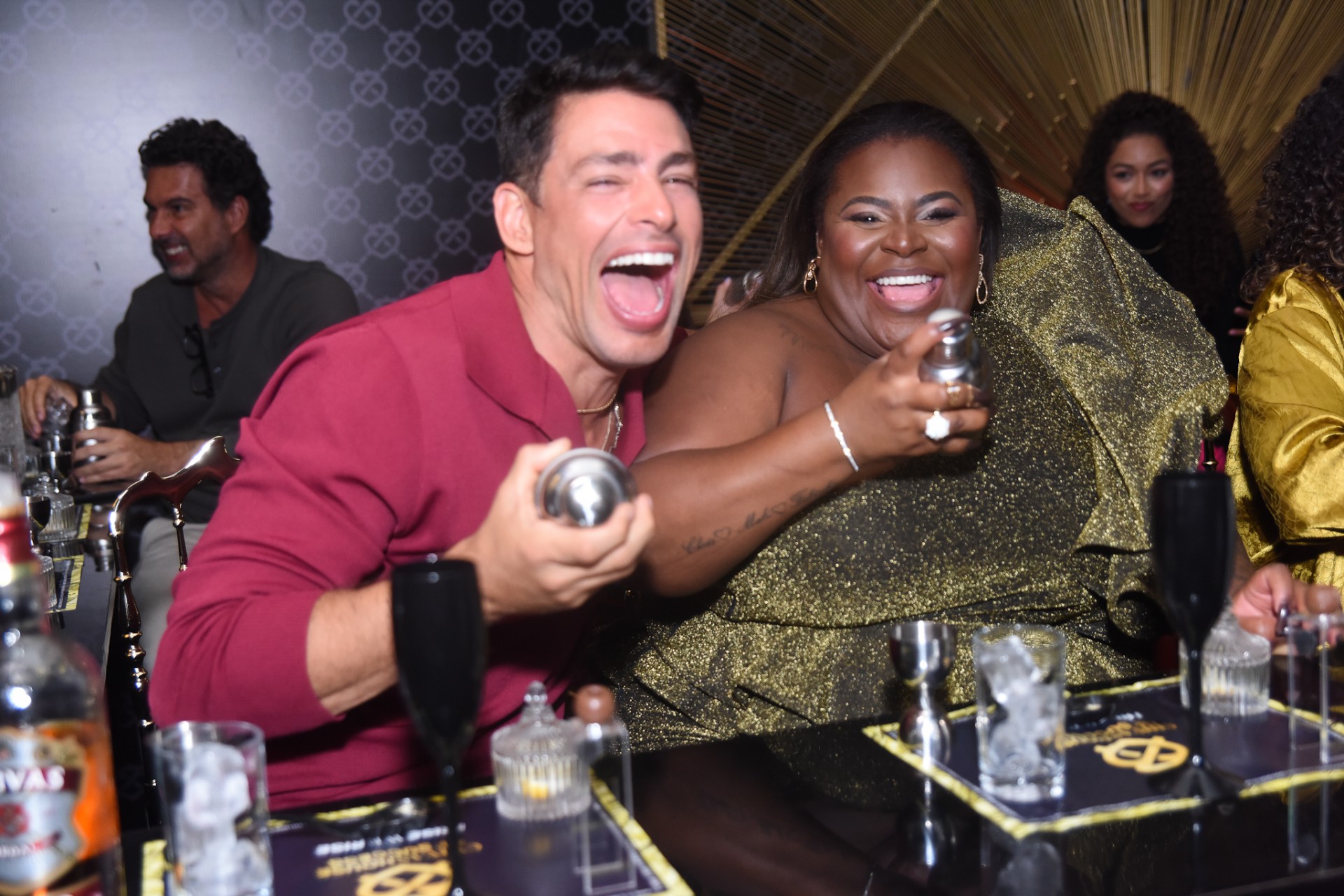 Jojo Todynho e Cauã Reymond se divertem em evento de São Paulo - Leo Franco / AgNews