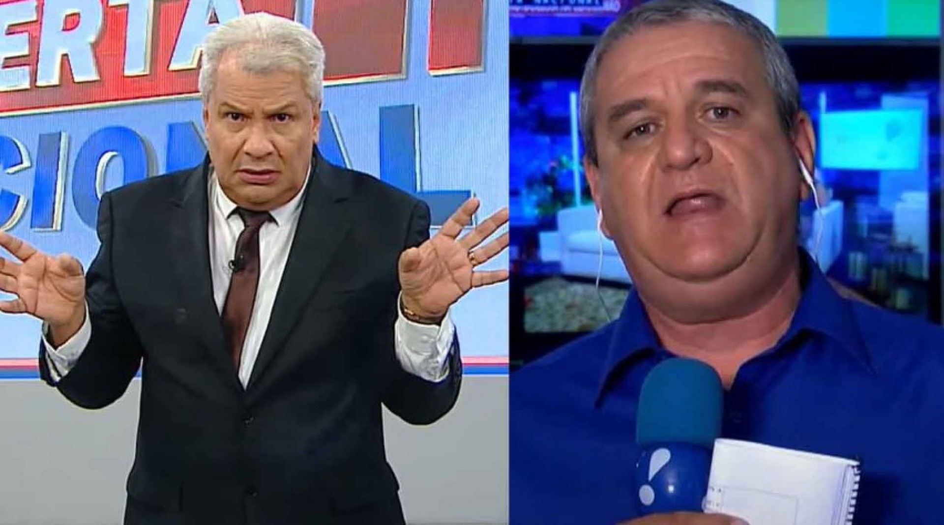 Sikêra Jr manda repórter calar a boca ao vivo - Reprodução