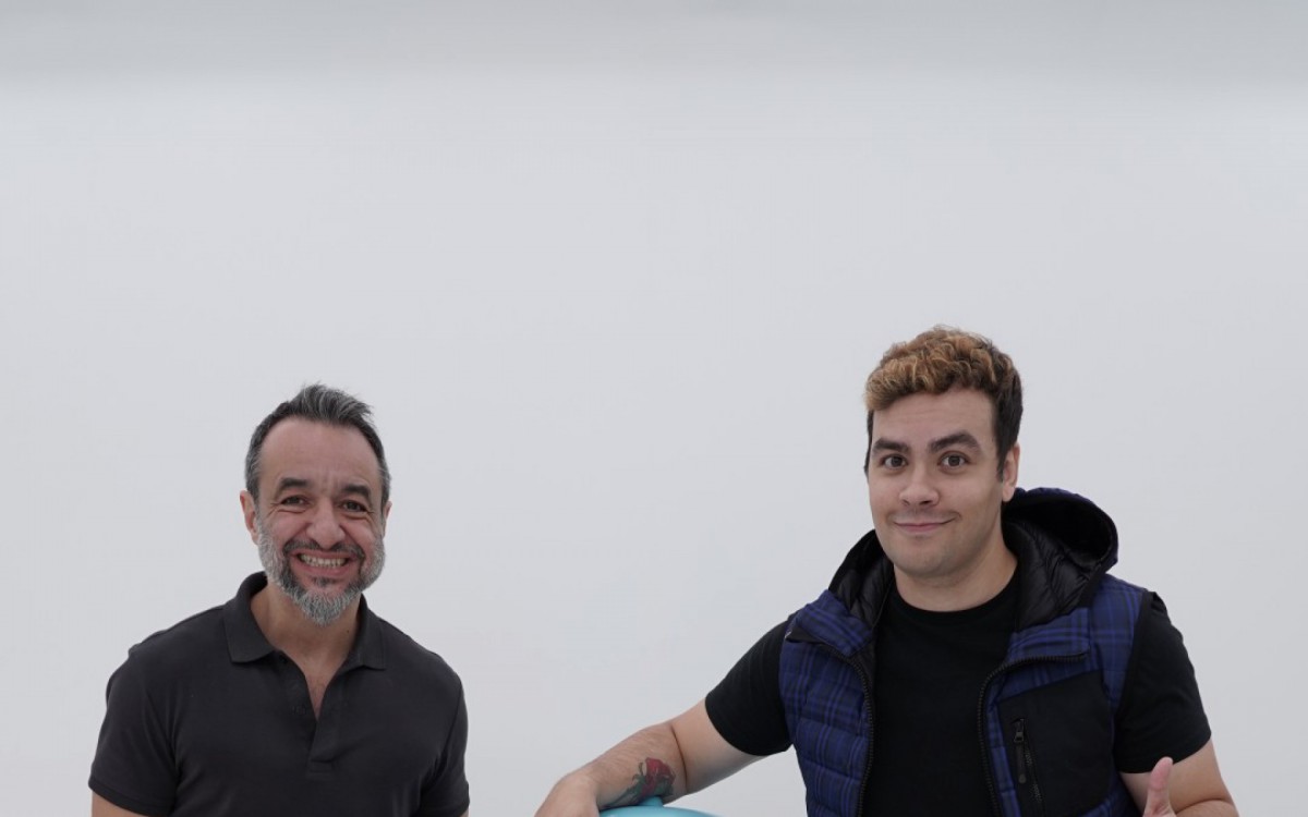 Cassiano Scarambone, CEO da Take4Content, e o youtuber do Luccas Neto