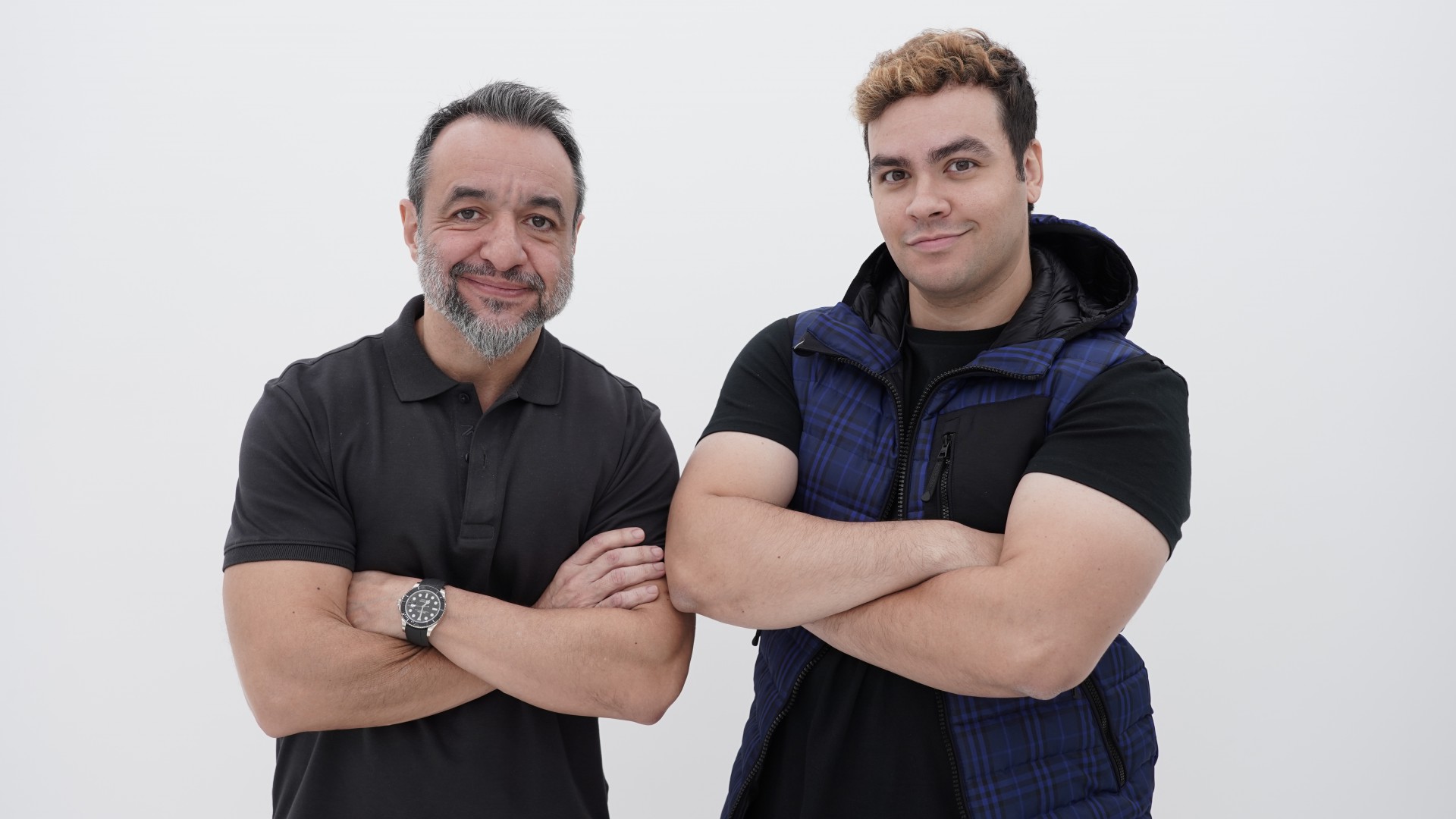Cassiano Scarambone, CEO da Take4Content, e o youtuber do Luccas Neto