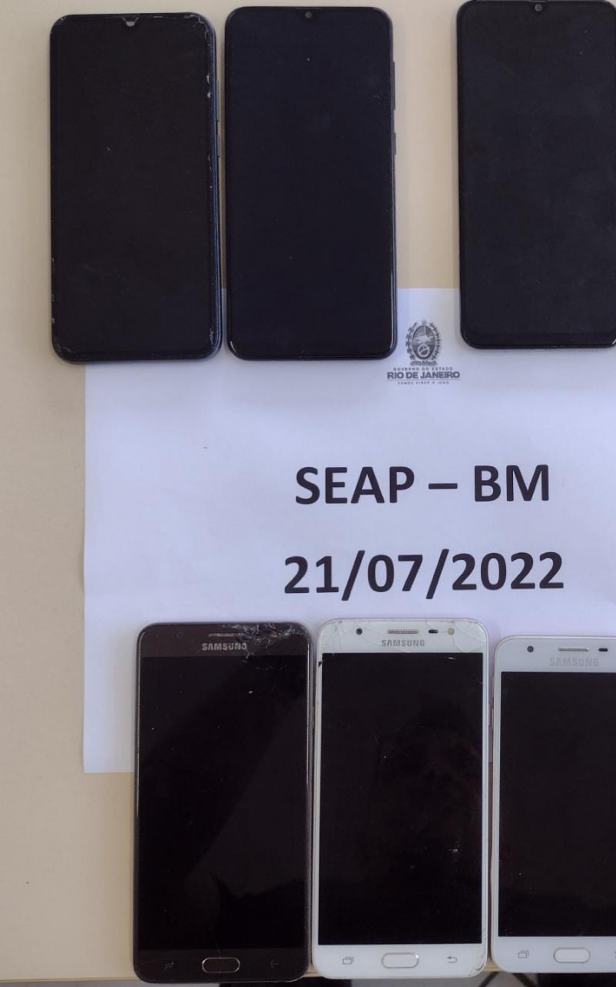 Material apreendido foi recolhido e levado para Delegacia de Polícia sediada no complexo penitenciário