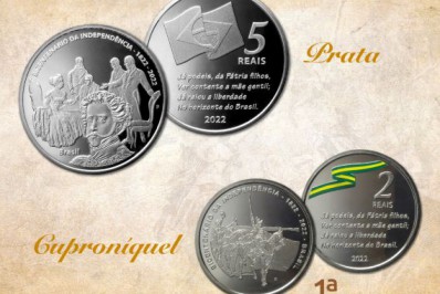 Banco Central lança moedas comemorativas do bicentenário da independência