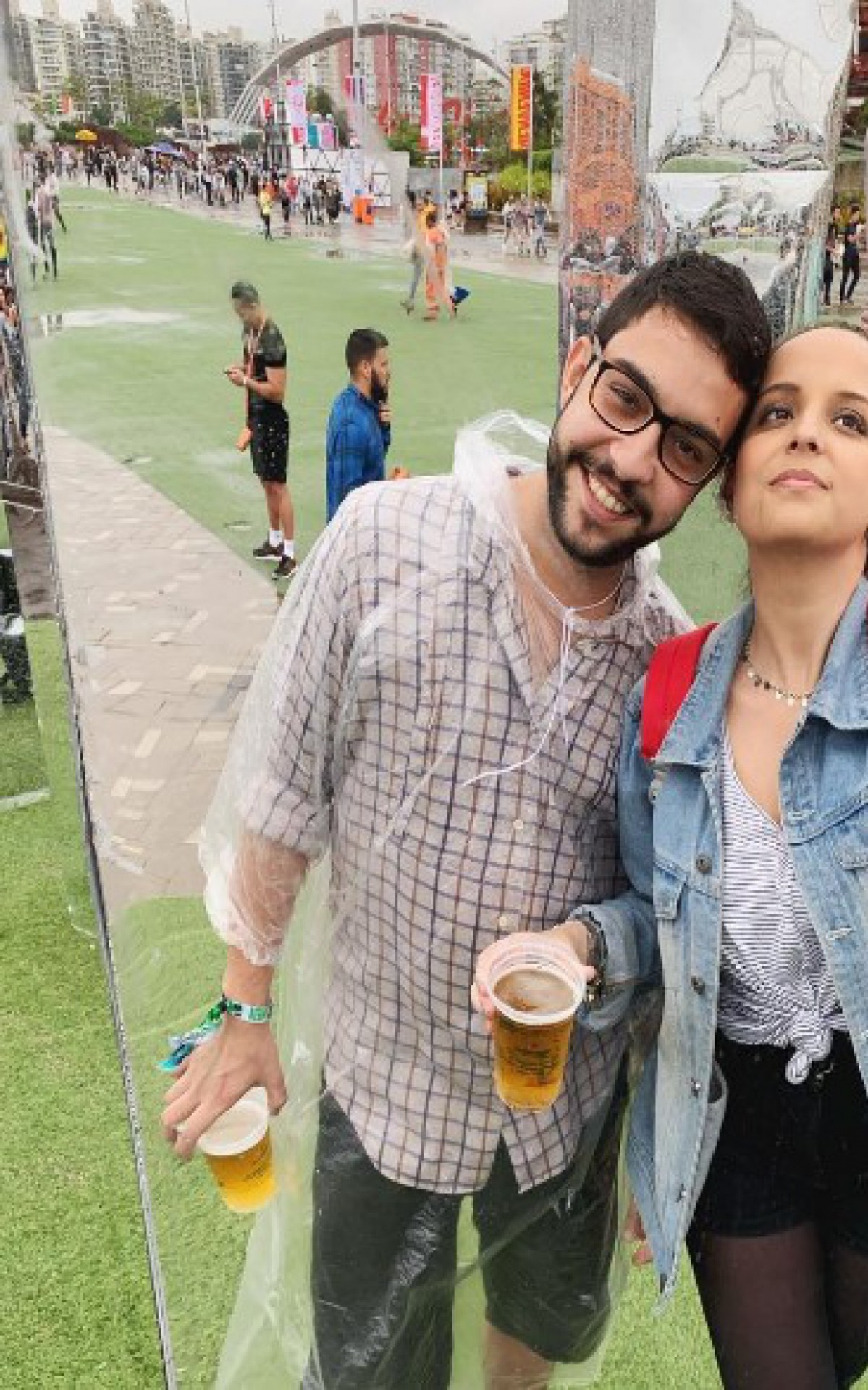 Victor Stephen e Ana Paula Pimentel durante edi&ccedil;&atilde;o de um festival