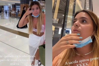 Viih Tube tem crise de riso em shopping de Dubai e faz xixi nas calças