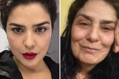 Letícia Sabatella se emociona ao usar filtro que envelhece aparência