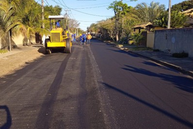 Prefeitura de Búzios inicia obra de pavimentação do asfalto na Marina