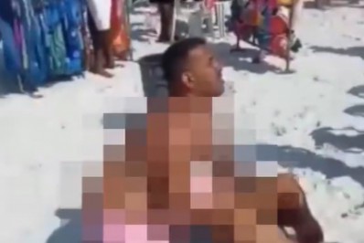 Vídeo: Guarda-sol voa e perfura banhista em praia de Cabo Frio