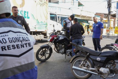 Operação em conjunto aborda cerca de 500 motociclistas