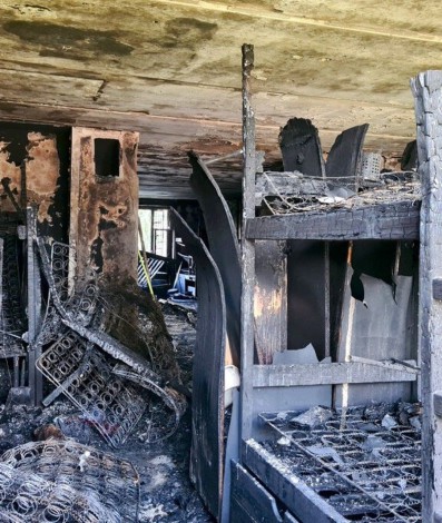 Local após as chamas serem controladas - Redes Sociais