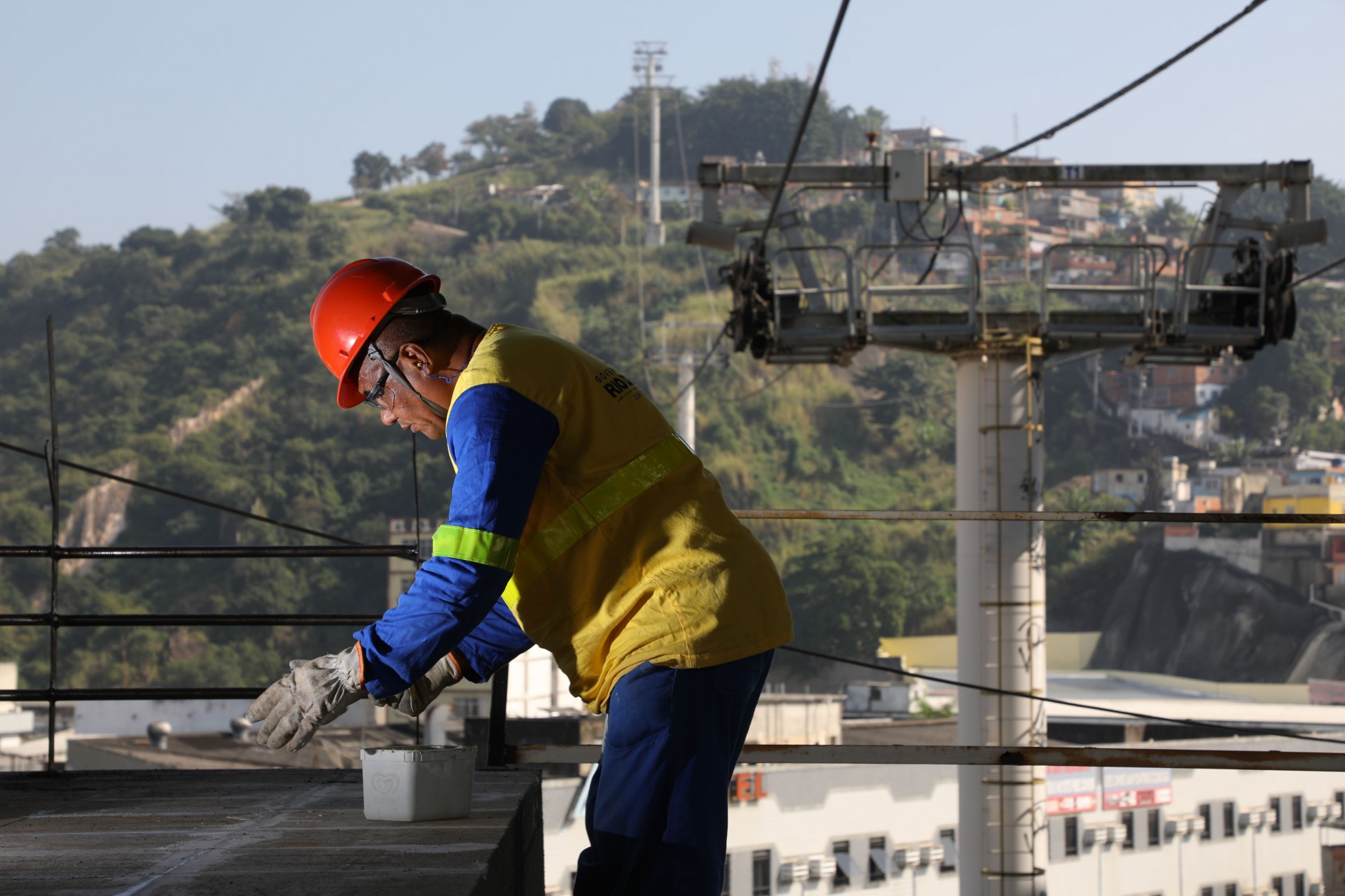 Obras do teleférico do Complexo do Alemão já passam de 89% em Bonsucesso - Foto: Divulgação/ Governo do Rio