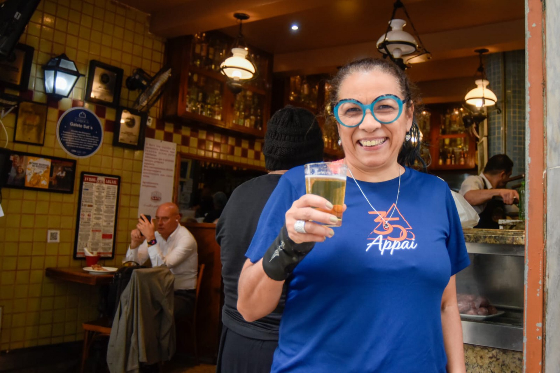 Márcia Gama frequenta o bar quase todo fim de semana  - Vanessa Ataliba / Agência O DIA