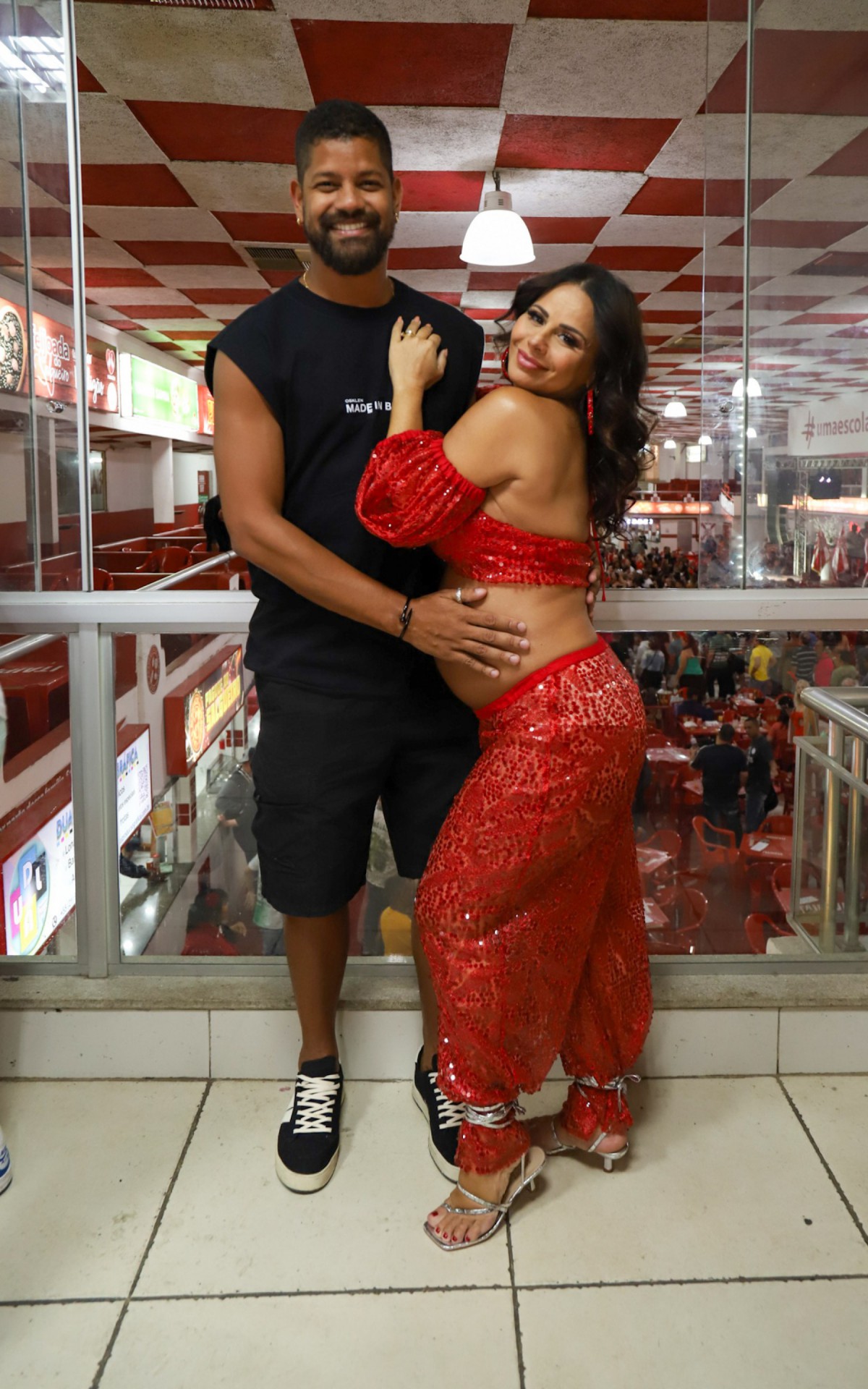 Viviane Ara&uacute;jo e o marido, Guilherme Milit&atilde;o