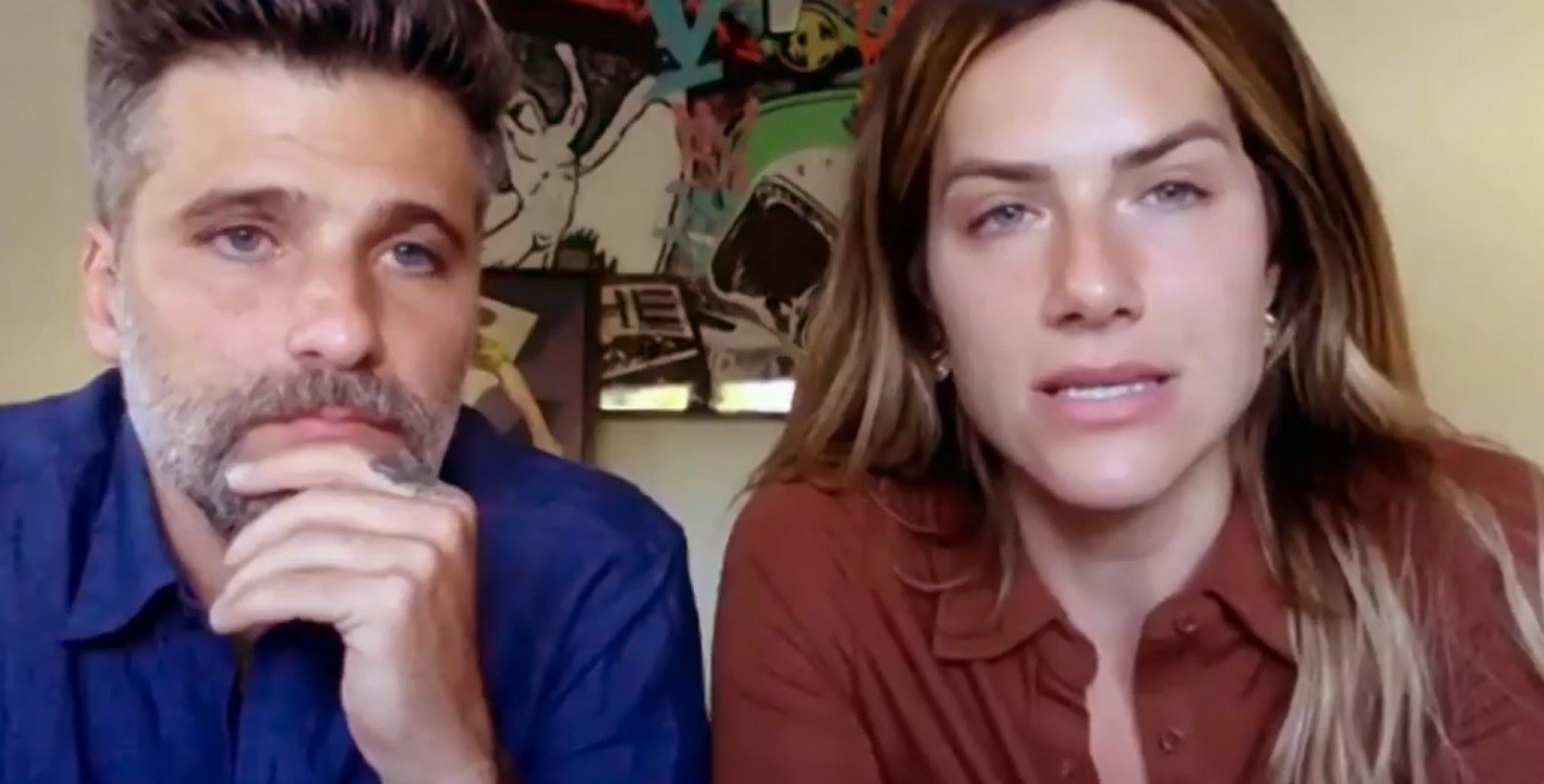 Giovanna Ewbank e Bruno Gagliasso em entrevista ao 'Fantástico' - Reprodução da TV Globo