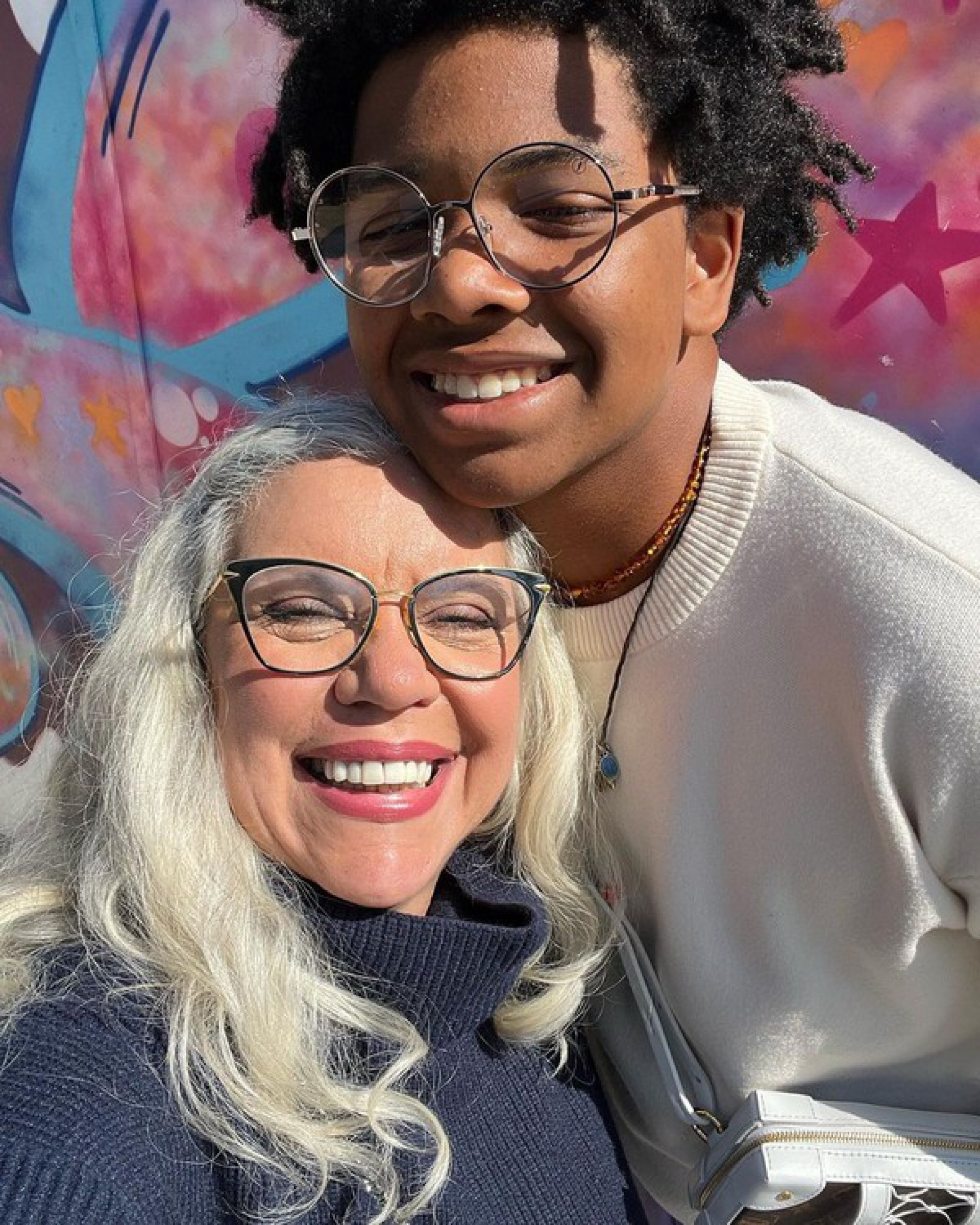 Astrid Fontenelle e o filho, Gabriel  - Reprodução / Instagram