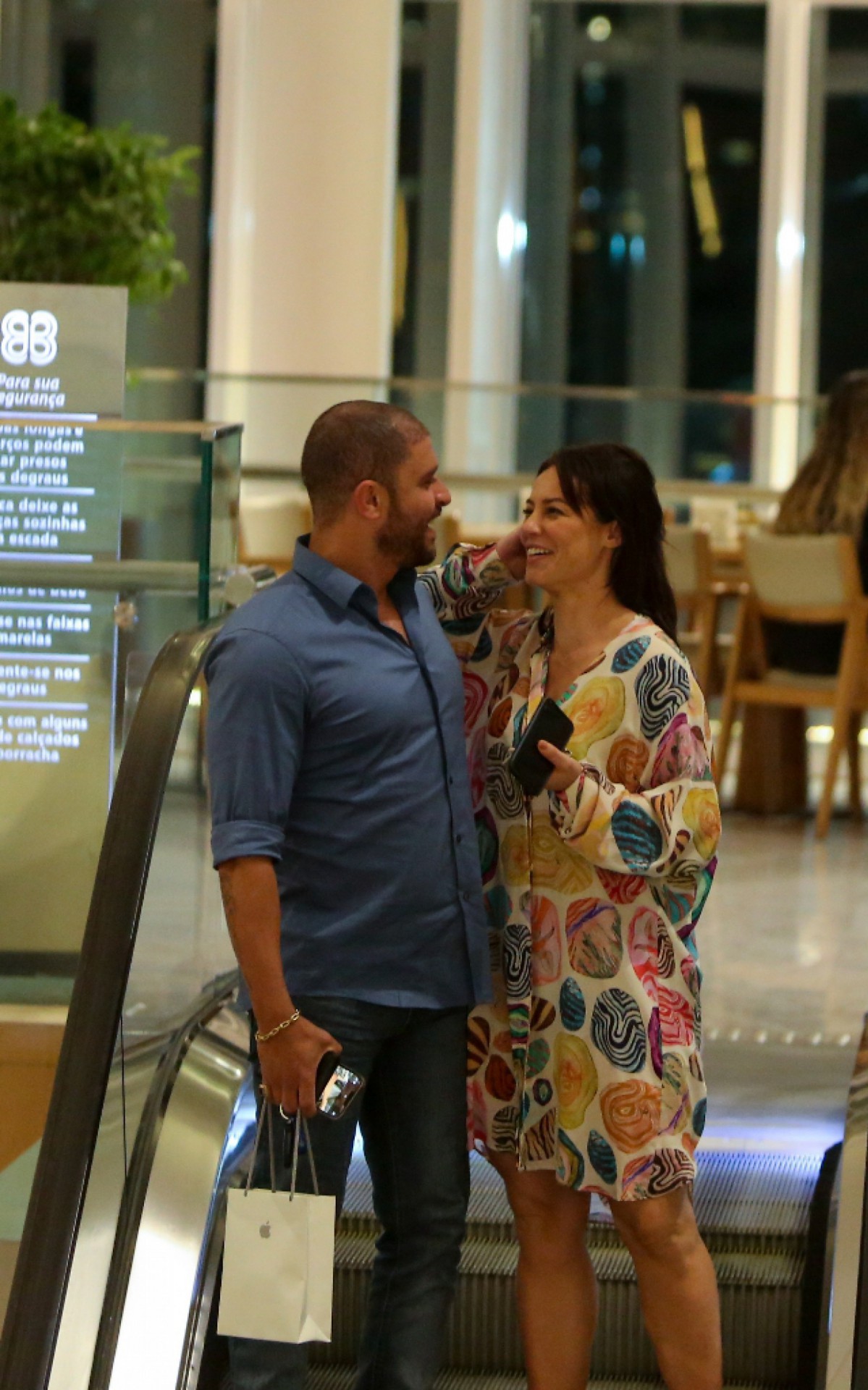 Paolla Oliveira e Diogo Nogueira passeiam em shopping do Rio - Edson Aipim/ Agnews