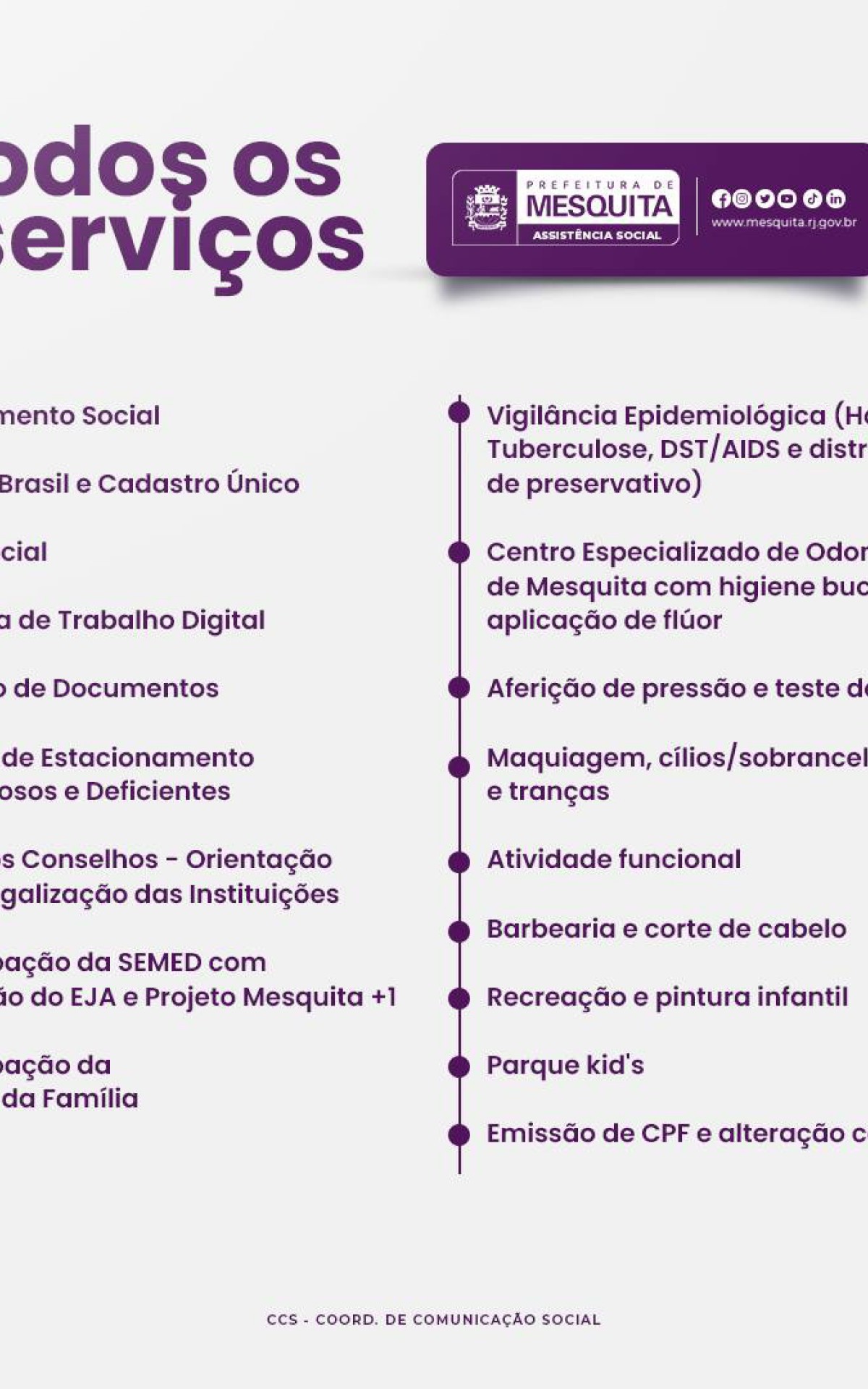 Servi&ccedil;os mesquita em A&ccedil;&atilde;o no Sebinho