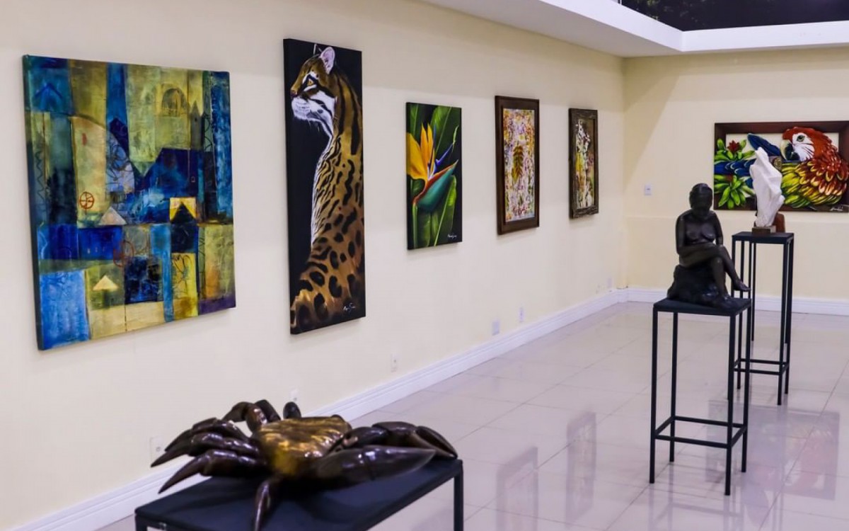 Exposi&ccedil;&atilde;o de artes na nova sede da Secretaria de Turismo