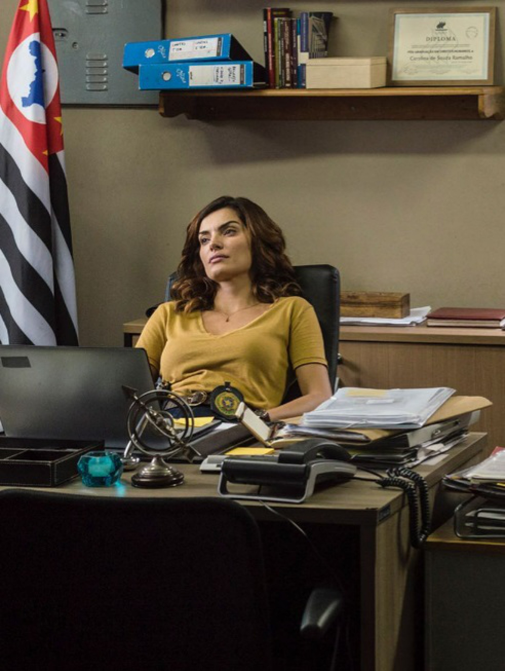 Mayana Neiva como Carolina, em 'Rota do Ódio' - Reprodução do Instagram