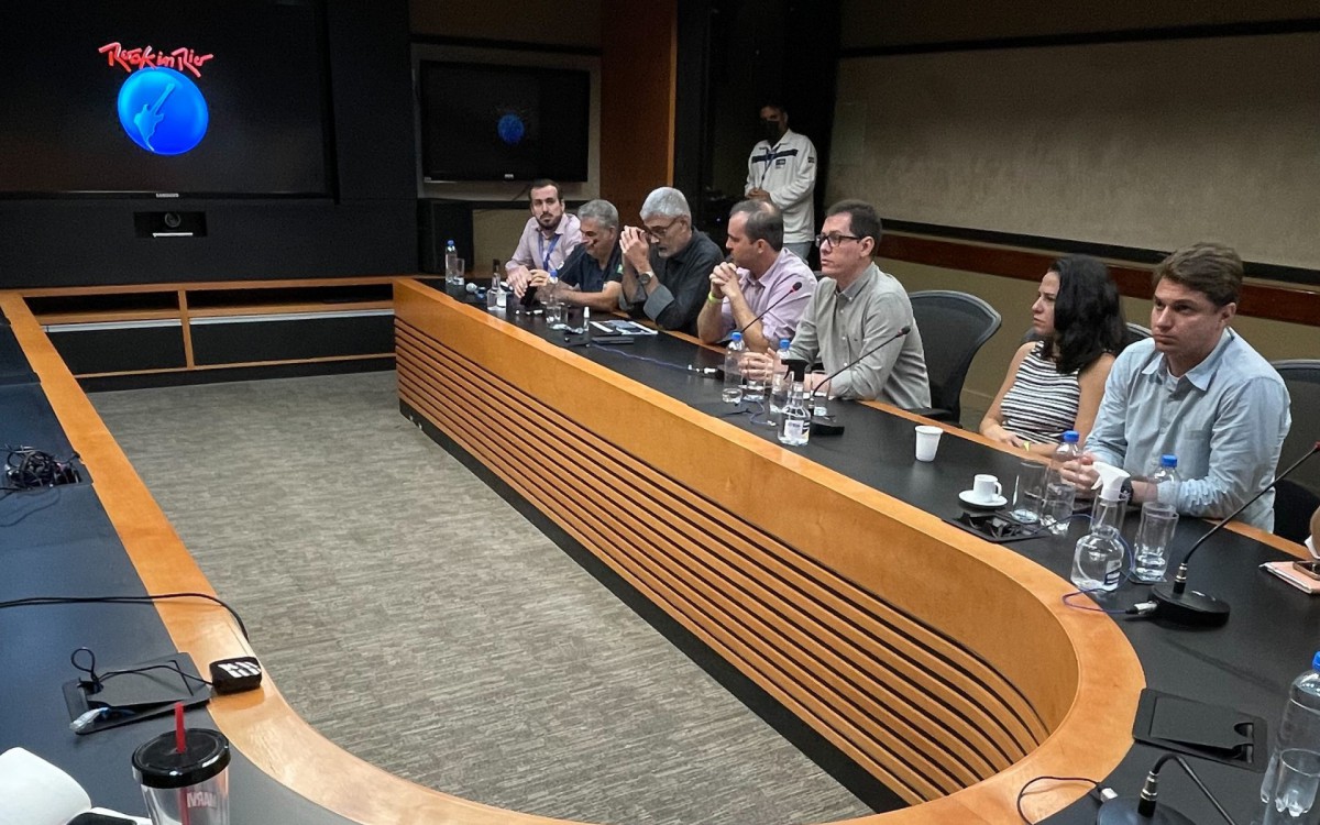 Coletiva da Prefeitura a respeito do planejamento operacional do Rock in Rio reuniu diversas secretarias