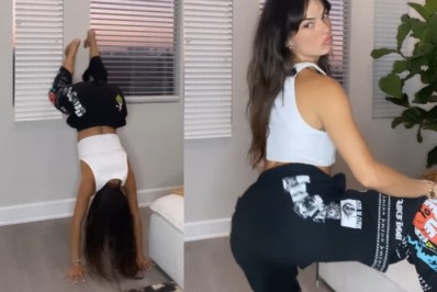 Que desenvoltura! Isis Valverde rebola de cabeça para baixo; veja o vídeo