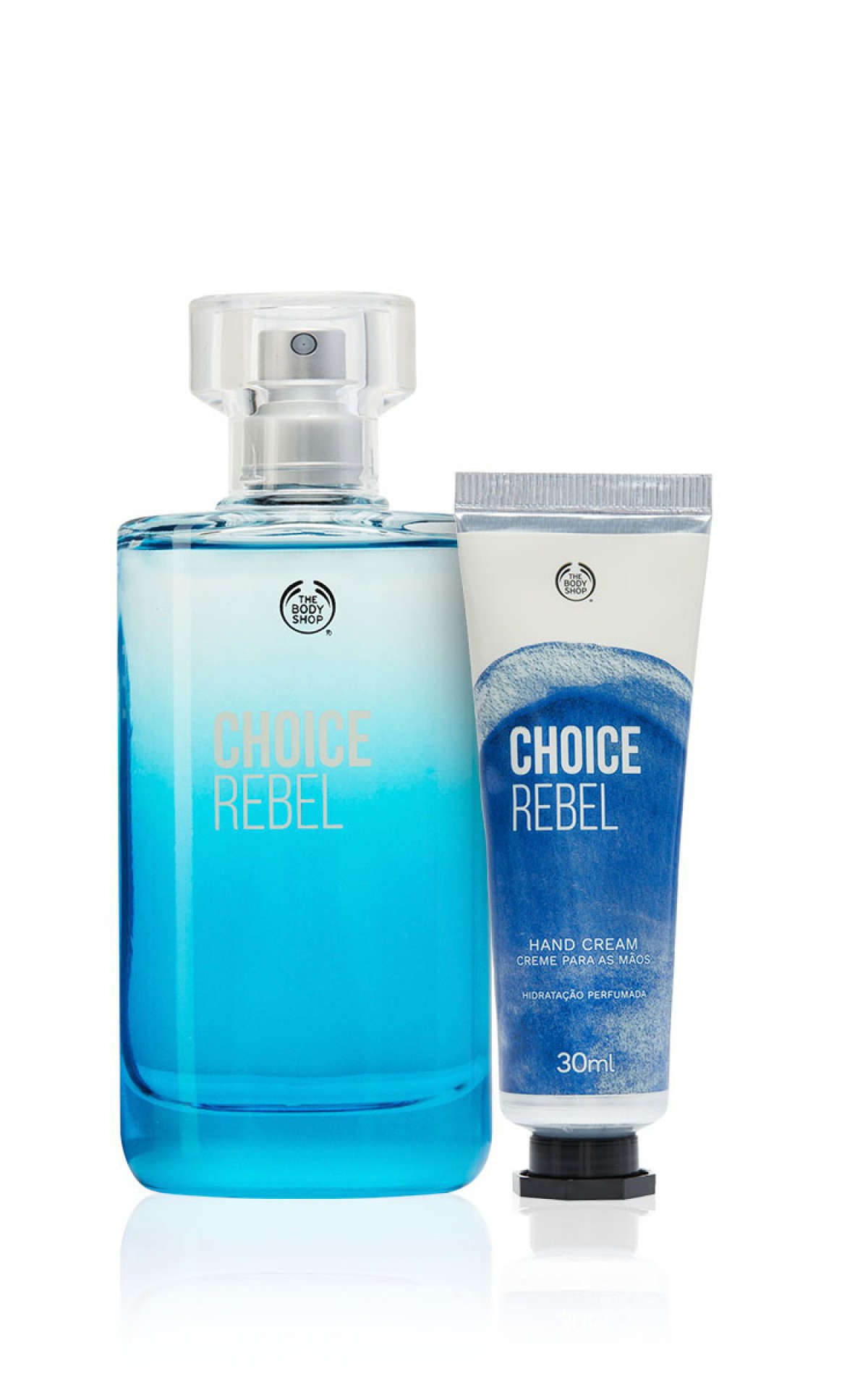 Kit Dia dos Pais The Body Shop (R$129,90) composto de uma Deo Colônia Choice Rebel e um creme para as mãos  - Divulgação