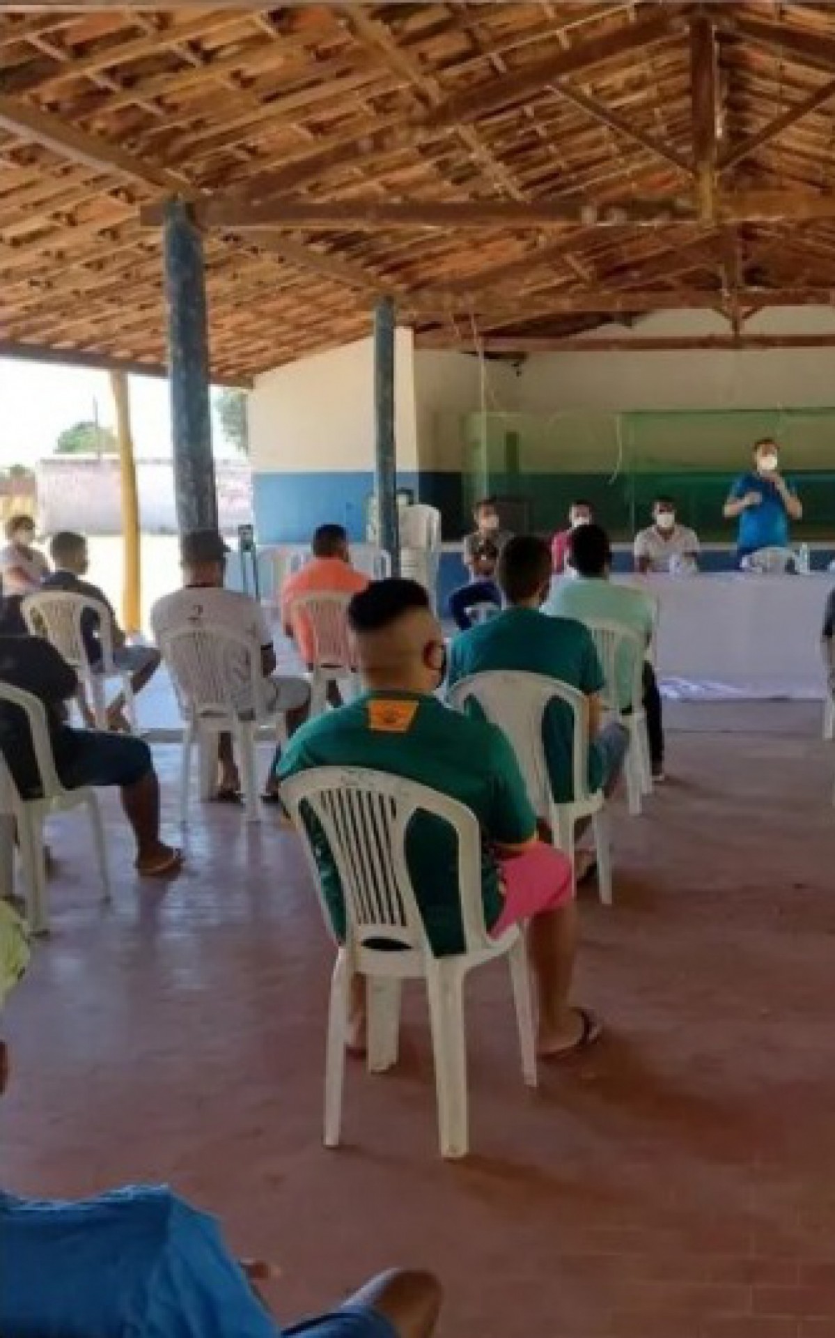 Imagem de evento na AABB-Curimat&aacute; que ilustra not&iacute;cia no site da prefeitura local   - Reprodu&ccedil;&atilde;o